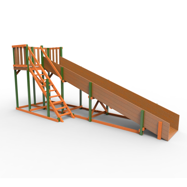 Детская площадка - деревянная горка Пикник "Зима №3" Вега